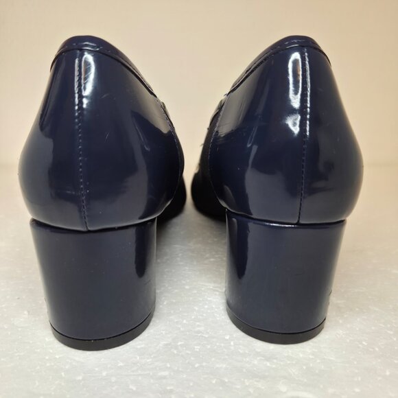 Abella True Comfort Alice Women’s Navy Blue Pointed Toe Mid-Heel Pumps - 7.5 - Picture 9 of 12